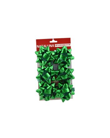 BLISTER 6 COCCARDE D.9CM VERDE SL7-09