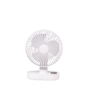 VENTILATORE DA TAVOLO 20CM 6W 3VEL.RICAR.USB