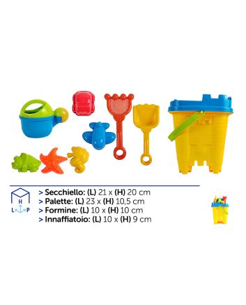 SET 9PZ SECCHIELLO E ACCESSORI M509