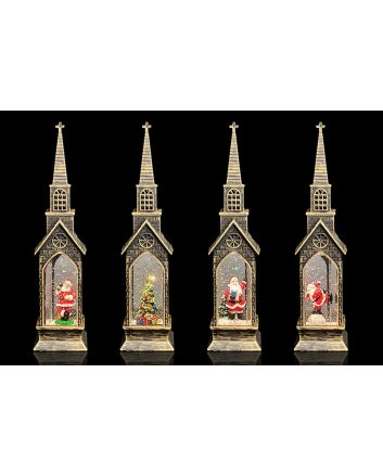 CHIESA LUMINOSA 5.3X5.3X23CM BATT.4ASS