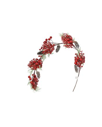 GHIRLANDA C/BACCHE 130CM TY88-221700A ROSSO