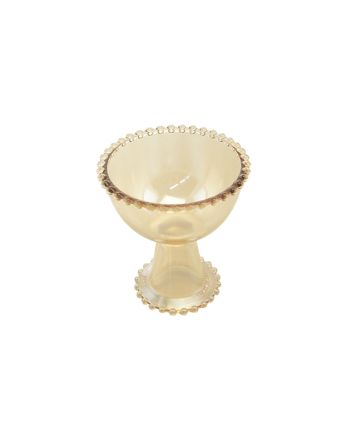 ALAZATINA VETRO H.21.7CM DIA.21CM AMBRA