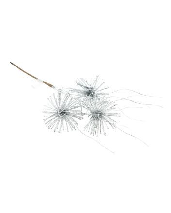RAMO GLITTERATO 37CM MOD.293 ARGENTO