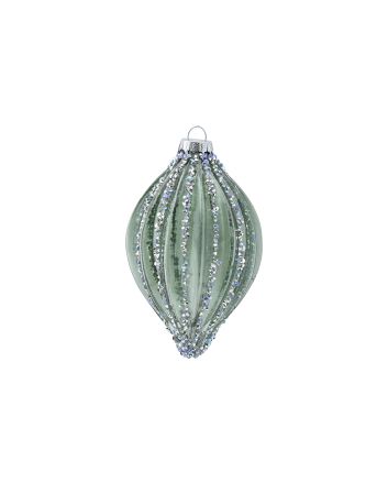 SFERA VETRO GOCCIA 6X13CM M.188 VERDE