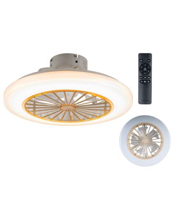 VENTIL.SOSPESO D.48CM 18W 6VEL.C/TEL.+APP.