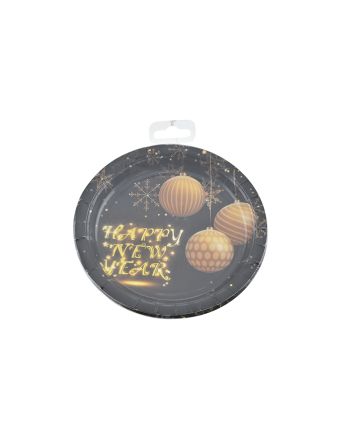 PIATTO MONOUSO 300GR 18CM 8PZ D. SFERE