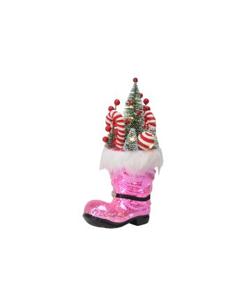 SCARPONE C/LUCI 19X9.5X39CM M.048A ROSA