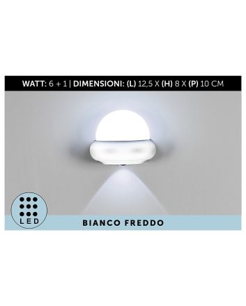 APPLIQUE IN ALLUM. 12,5X8X10 BIANC L.FREDDA