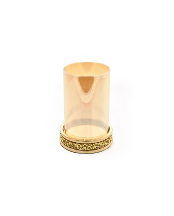 P/CANDELA 1 FUOCO DIA.14X20CM ORO