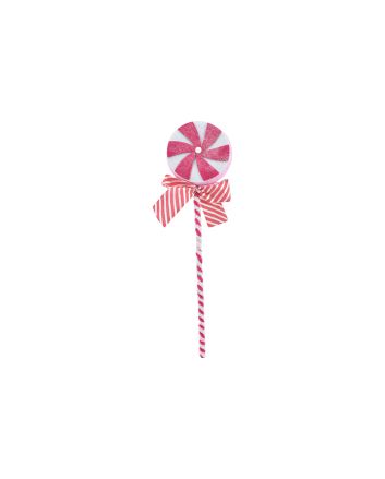 PICK LOLLIPOP 40CM M.3228 FUXIA/BIANCO