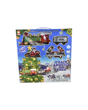 TRENINO PER ALBER C/MUS.LUCE 48X46CM M.538S