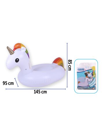 UNICORNO GONFIABILE 0,2MM 145X95X85CM