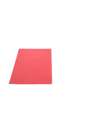 TOVAGLIETTA BICOLORE PVC 30X45CM BIANCO/ROSSO