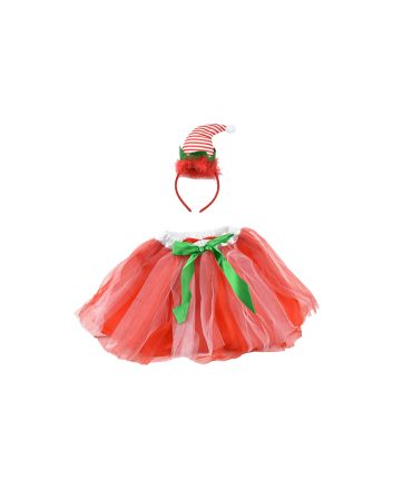 SET TUTU+FRONTINO ELFO 52X36X57CM M.939 ROSSO