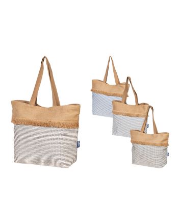 BORSA MARE JUTA 50X38X15CM MOD.46 4 ASS