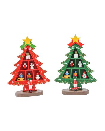 ALBERELLO LEGNO 19X14CM M.2156 2ASS