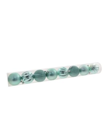 BOX 8 SFERE 8CM MATTO/LUC.S VERDE M10924