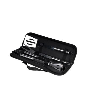 SET ACCESSORI BBQ ACCIAIO 3 PEZZI