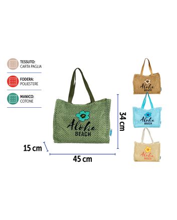 BORSA MARE 45X15X34CM M.15894 4ASS