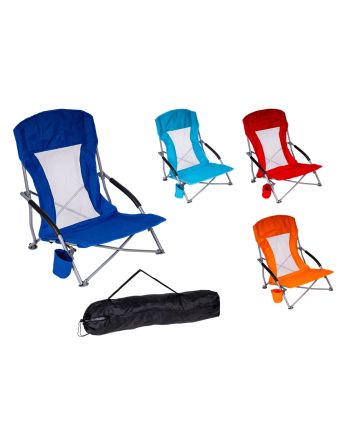 SEDIA DA SPIAGGIA 63X57X65CM 4 COLORI ASS.