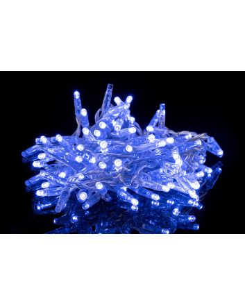 CATENA 10M 100LED TRASP. U.EST COLL. BLU