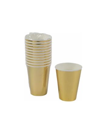 SET 12 BICCHIERI 266ML ORO