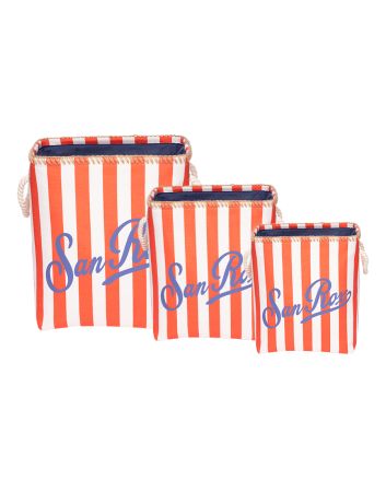 SET 3 CESTI SANROX H.35/40/45CM STR.ROSSO