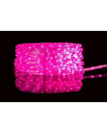 TUBO 1200LED 50MT U.ESTERNO FULL FLASH ROSA