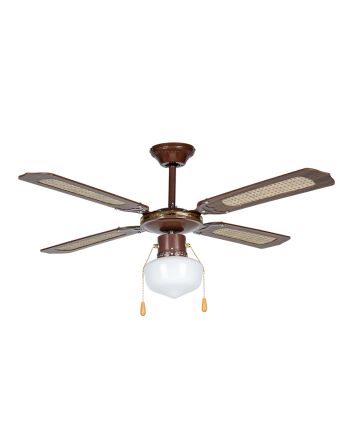 VENTIL.SOSPESO 4PALE 55W 107CM C/LUCE 3VEL.