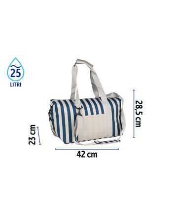 BORSA FRIGO 7MM 25LT 42X23X28.5CM BEIGE/BLU