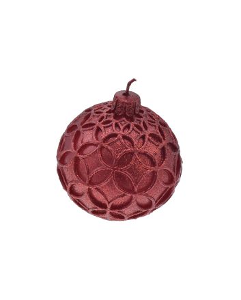 CANDELA SFERA D9 CM LINEA E ROSSO