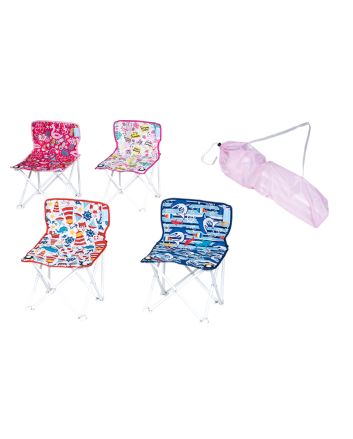 SEDIA CAMPEGGIO BIMBO 34X34X52CM 4ASS