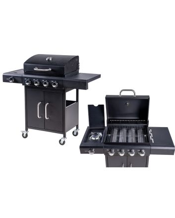 BBQ A GAS 5 FUOCHI 110X53X102 MARS