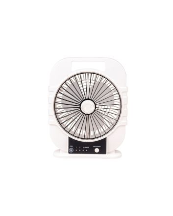 VENTILATORE TAVOLO 20CM 6W 3VEL.RIC.USB+LED