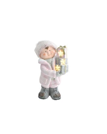 BAMBINO C/LED 22X19,3X39CM M.015A ROSA