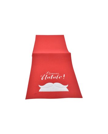 RUNNER FELTRO 120X30X0.3CM DES.F ROSSO