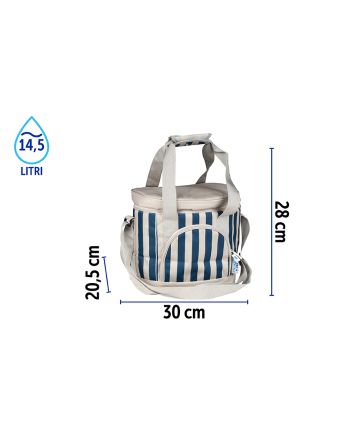 ZAINO FRIGO 7MM 14.5LT 30X20.5X28CM BEIGE/BLU