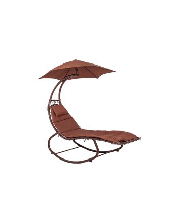 DONDOLO LETTINO PRENDISOLE C/OMBRELLO MARRONE