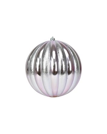 SFERA 30CM LUCIDA A SPICCHI BICOLOR ROSA/ARG