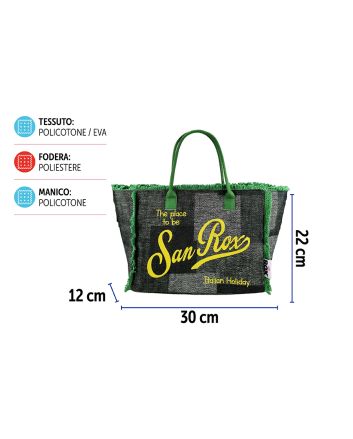 BORSA MARE FRANGE SANROX 30X12X22CM DES 15