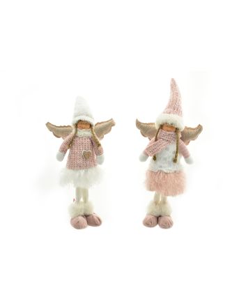 ANGIOLETTO 23X12X48CM 2ASS ROSA/BIANCO