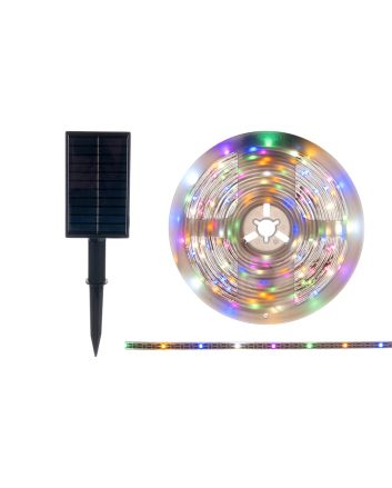 CATENA 150LED MULTICOL. A BATT.RIC.C/P.SOLARE