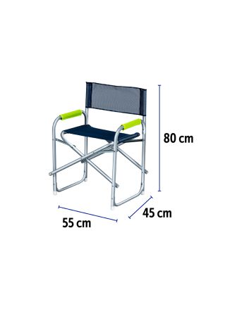 SEDIA REGISTA ALL/TXT 24MM 56X48X78 NEON BLU