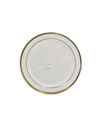 SET 4 PIATTI 26CM M.012 BIANCO/ROSSO