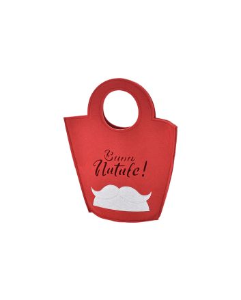 BORSETTA FELTRO 21X17X0.3CM DES.F ROSSO