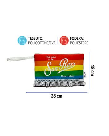 POUCHETTE MARE FRANGE 28X18CM DES.6