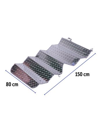 PARASOLE PER AUTO IN ALLUMINIO 150X80CM
