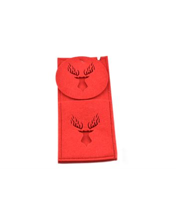 P/POSATE C/SOTTOBICCHIERE DEC.D-LASER ROSSO