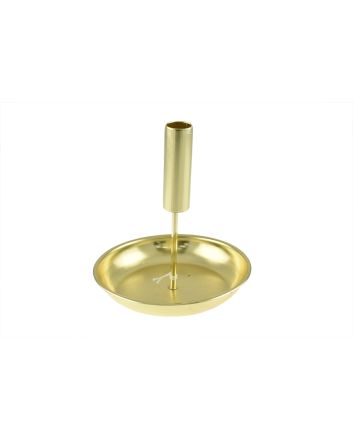 P/CANDELA 1 FUOCO D.15XH.18CM ORO