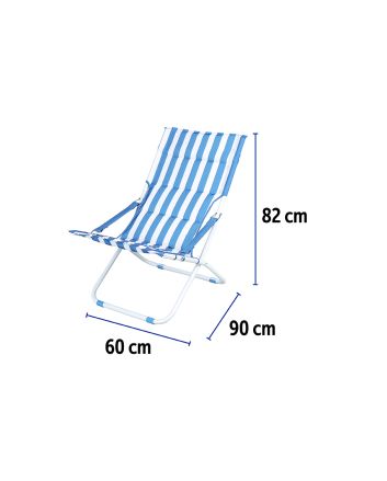 SDRAIO CANAPONE ACC/OXF 63X84X88 STR.AZZURRO